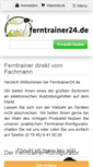 Mobile Screenshot of ferntrainer24.de