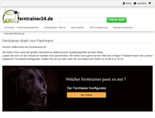 Tablet Screenshot of ferntrainer24.de